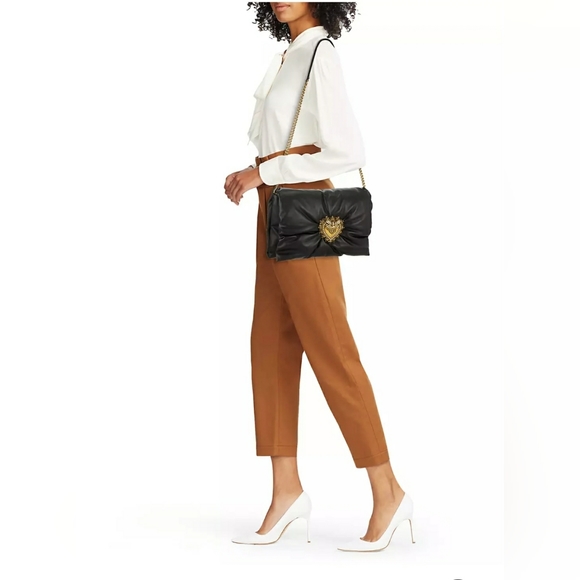 DOLCE & GABBANA Small Devotion Padded Leather Shoulder Bag - Picture 13 of 14